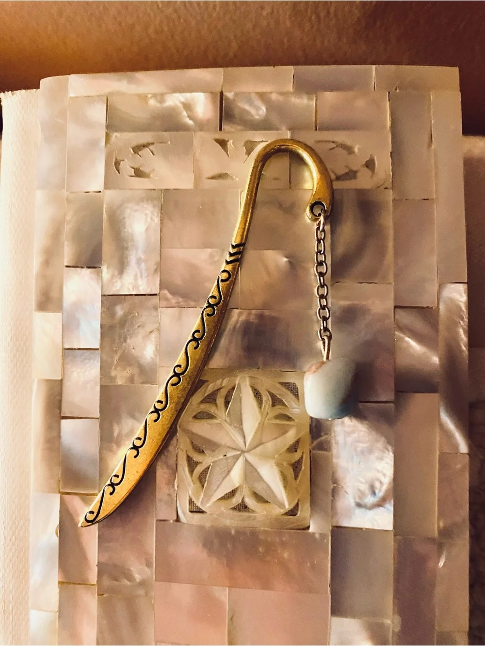 Amazonite bookmark